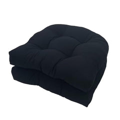 Eoieov front view of black pair showing neat edges and comfortable padding