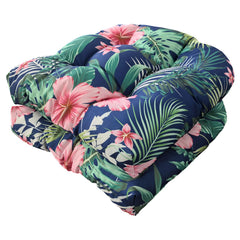 Eoieov front view showing floral cushions enhancing patio seating comfort