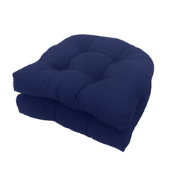 Eoieov front view of both navy blue cushions showing full coverage and comfort