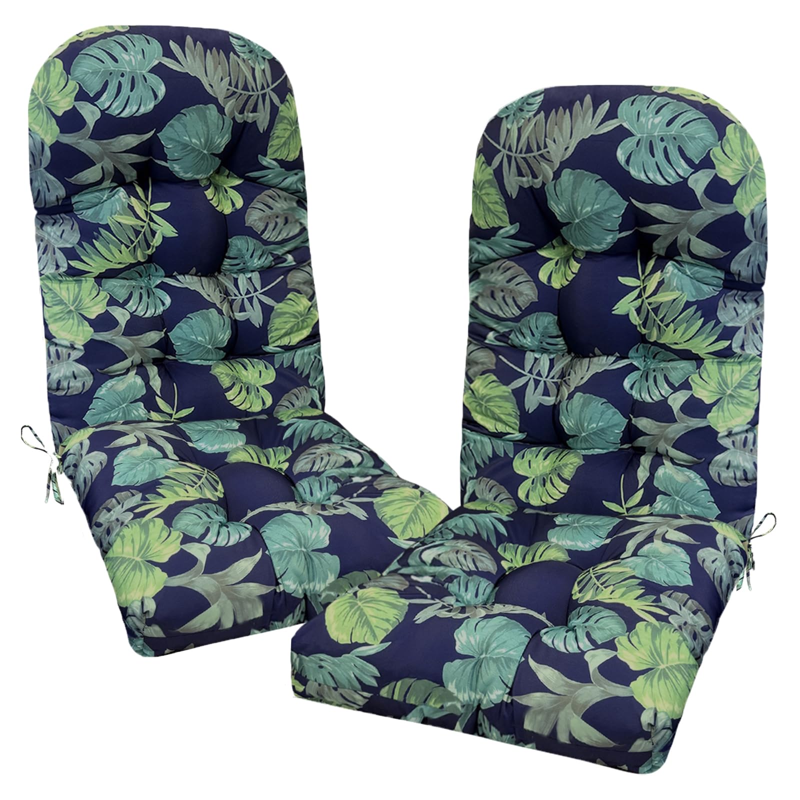 Eoieov front view of cushion pair showing printed fabric and comfort