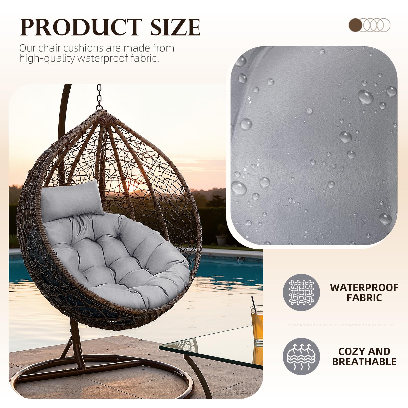 Eoieov headrest pillow on cushion highlighting neck support benefit