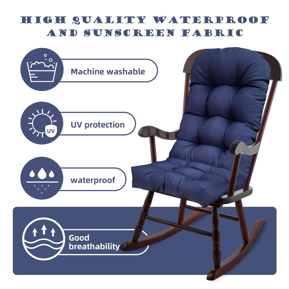 Eoieov cushion in use on wooden Adirondack chair for outdoor comfort benefit