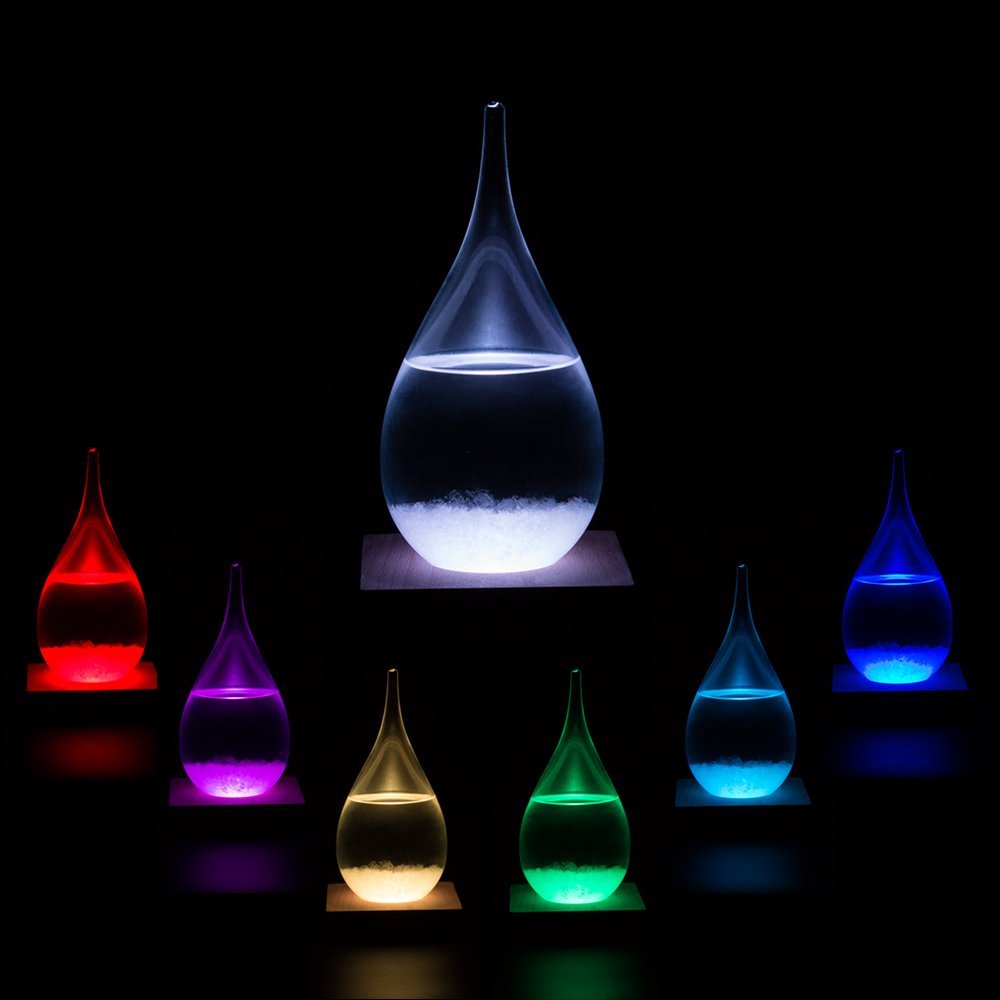 Eon Concepts size comparison of S, M, L storm glass models for scale and placement choices