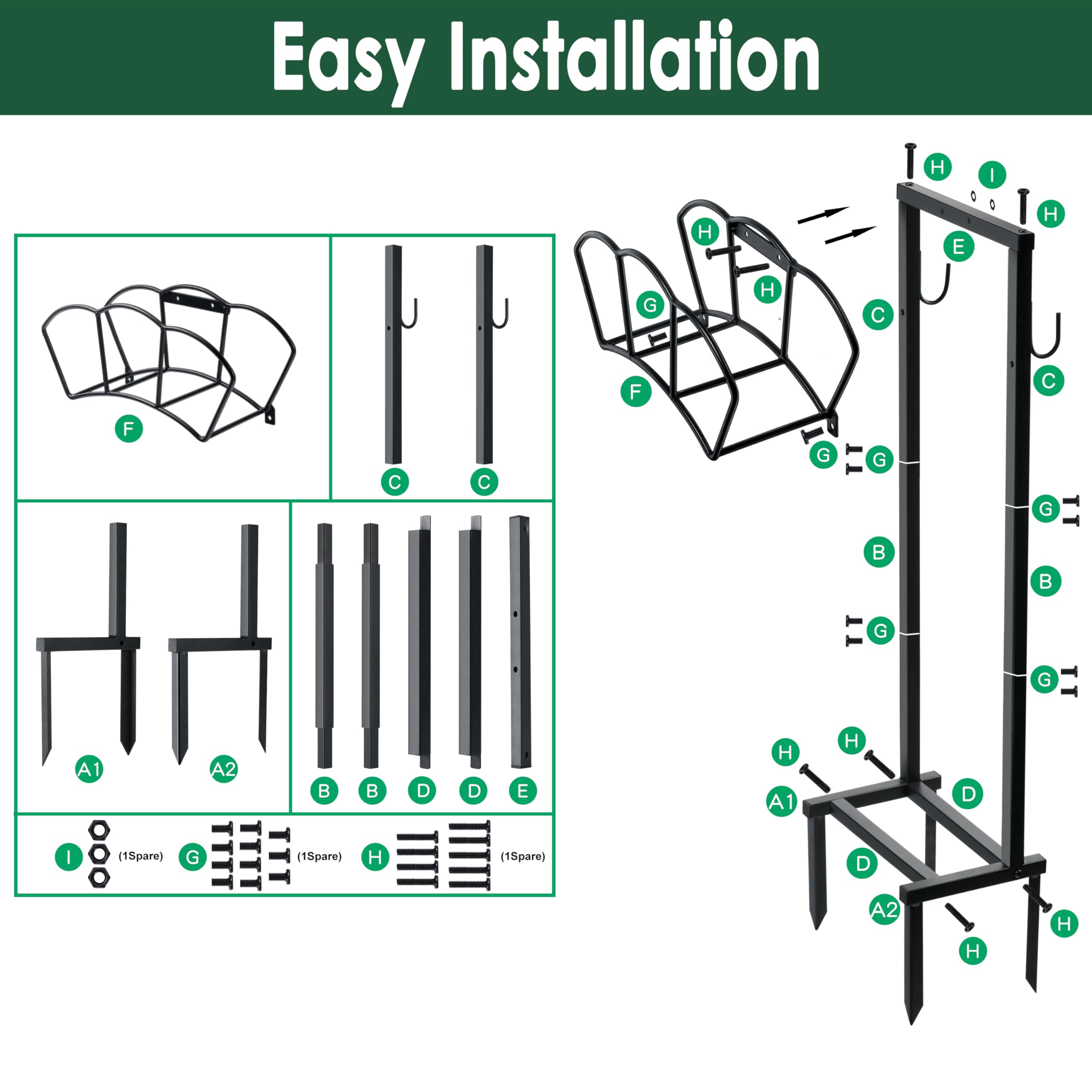 EONFAY scale beside garden chair showing compact footprint and space savings