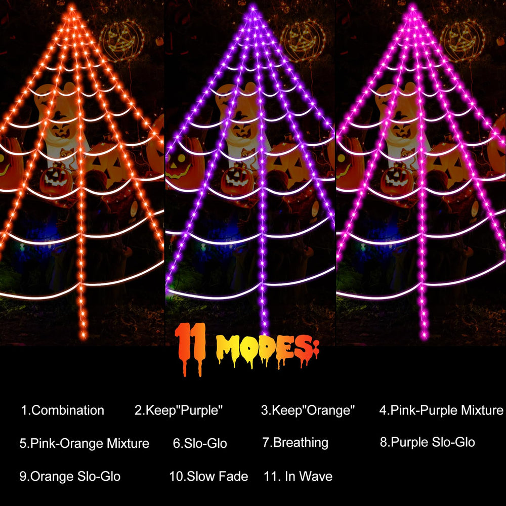 Eossth LED string detail highlighting three-color bulbs and anti-tangle ties for easy setup