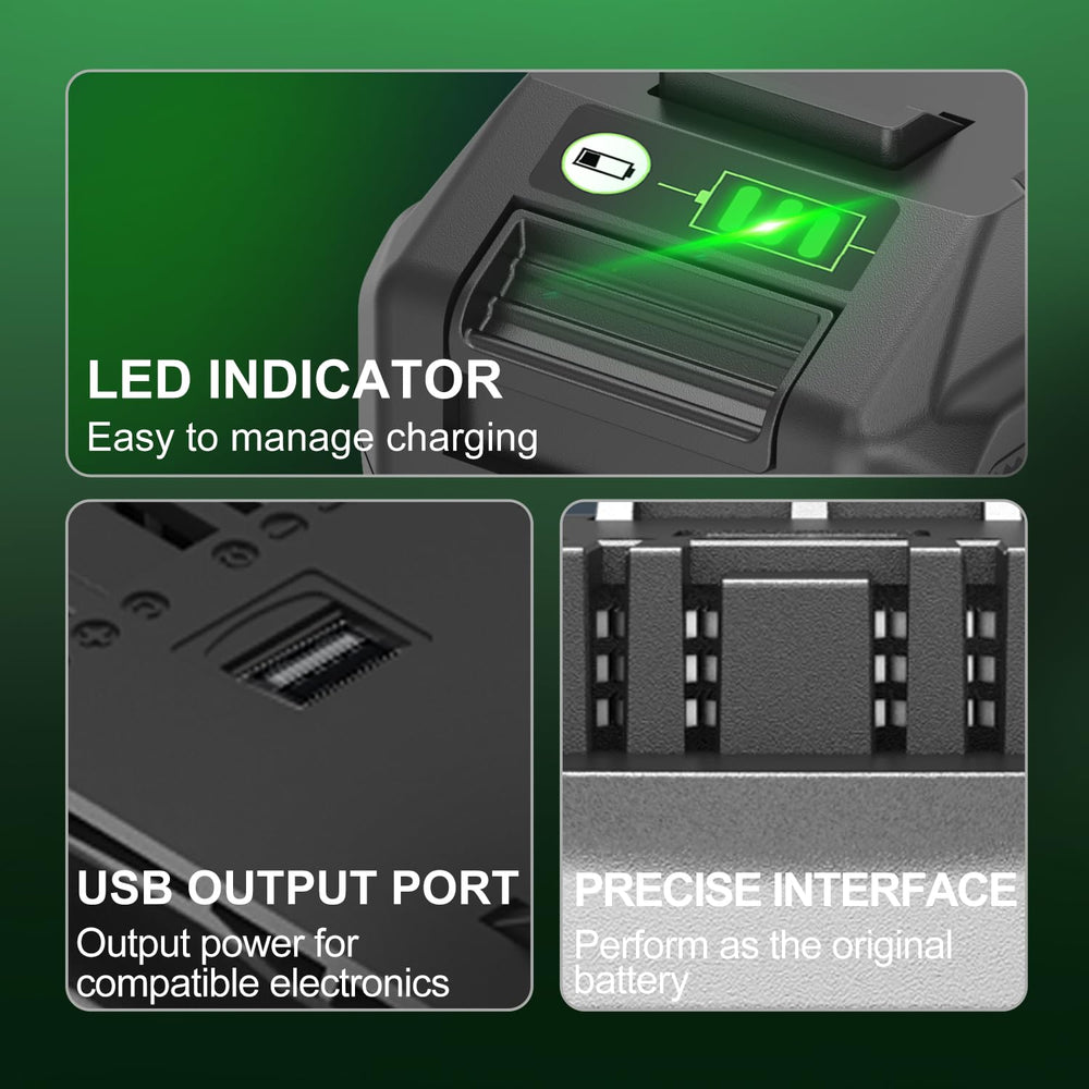EOTTK battery installed in Greenworks lawn mower demonstrating extended runtime benefit
