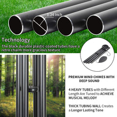 EPARTSWIDE wind chimes hanging on porch, creates soothing outdoor atmosphere
