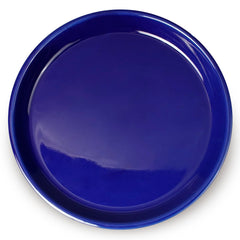 EPFamily blue saucer front view showing neat edge and protective function