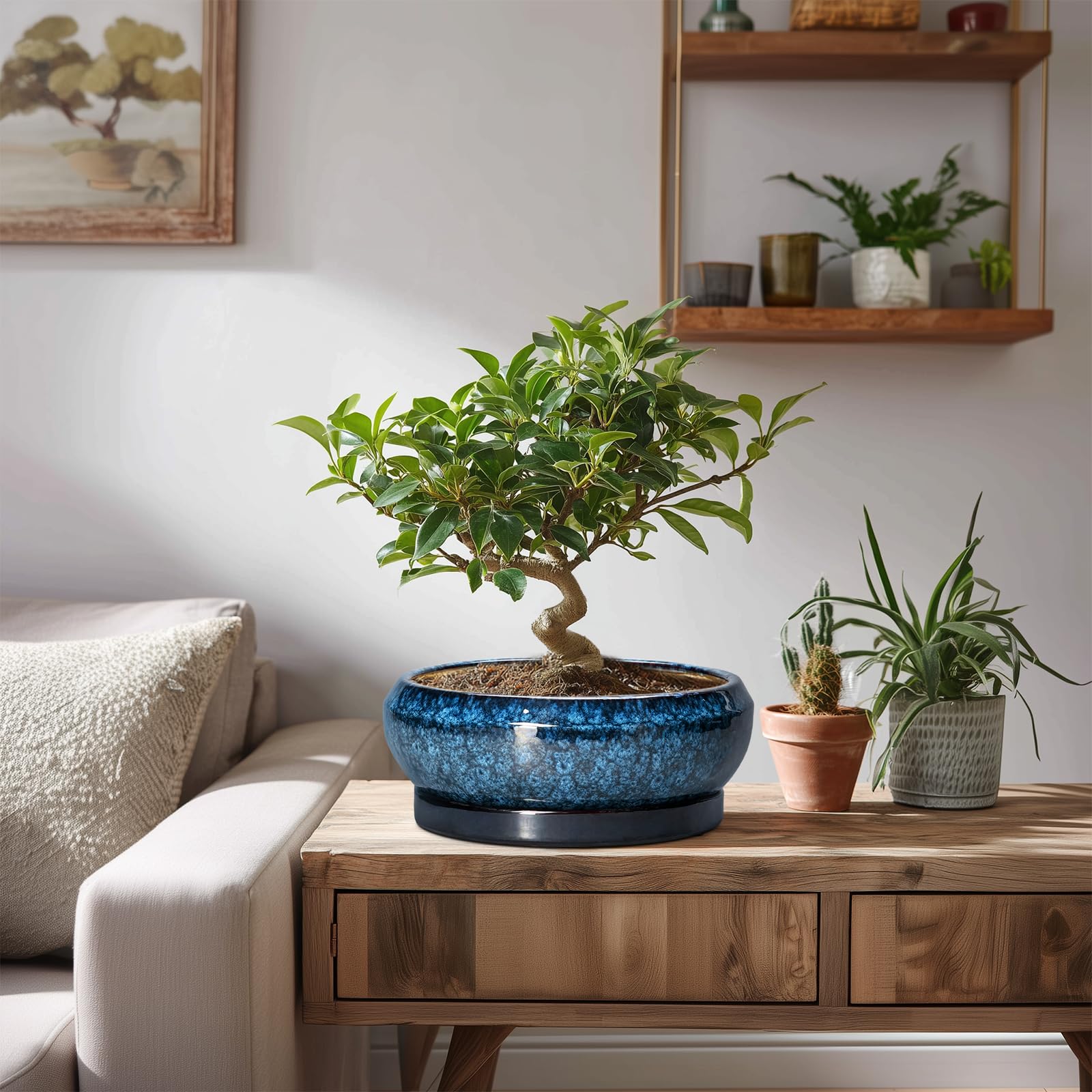 EPFamily planter used in patio styling showing outdoor-ready decorative use