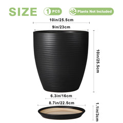 EPFamily drainage hole with removable saucer catching runoff to protect surfaces