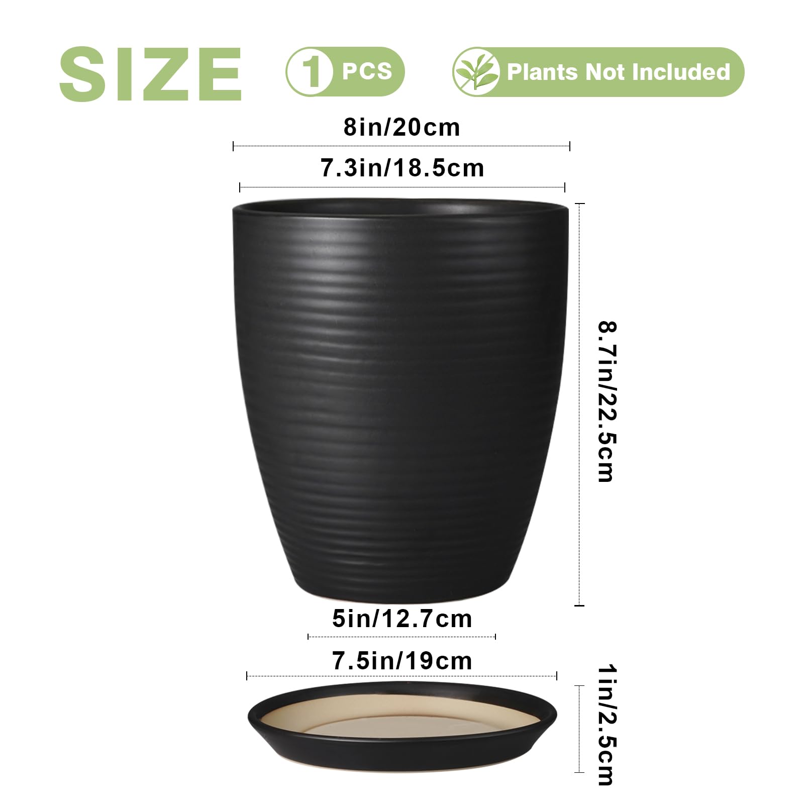 EPFamily side view showing drainage hole and included drainage net benefit