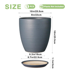 EPFamily removable saucer close-up catching runoff and protecting surfaces