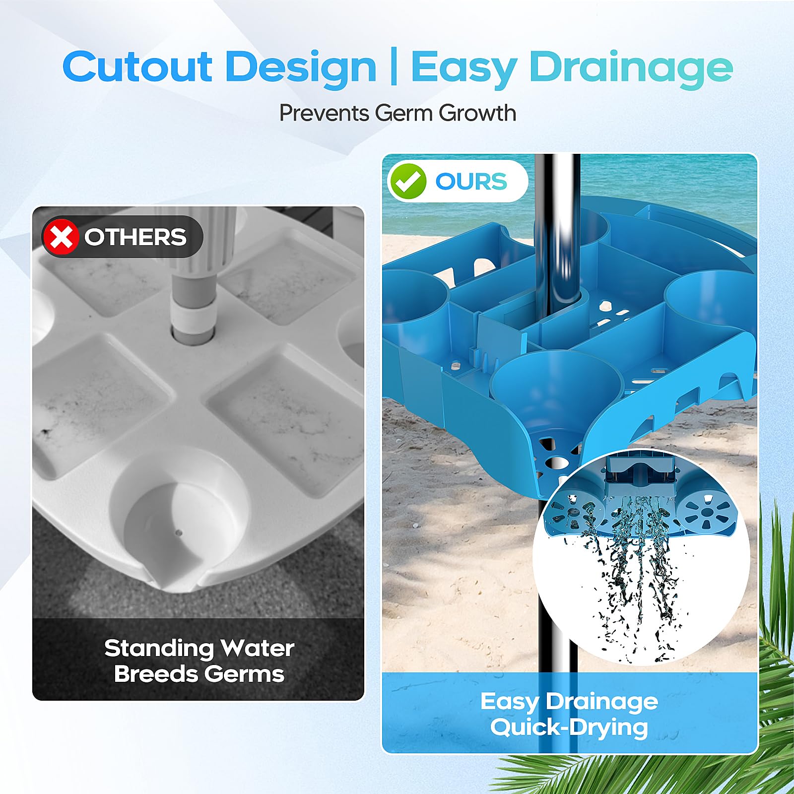 Epltion next to water bottle showing scale and generous holding capacity