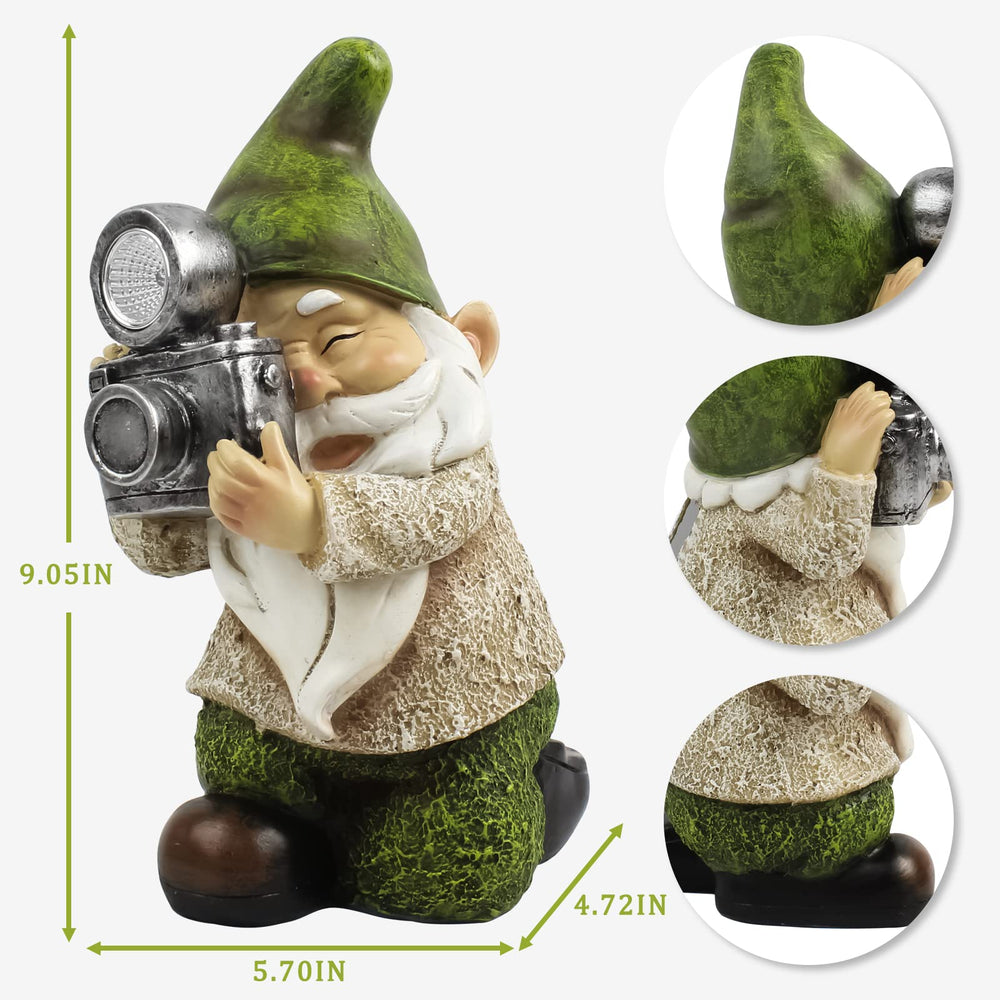 EPTUEGA gnome top view of solar panel for efficient daytime charging