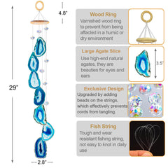 Eraparole wind chime hanging on porch, adds soothing sound and ambient charm
