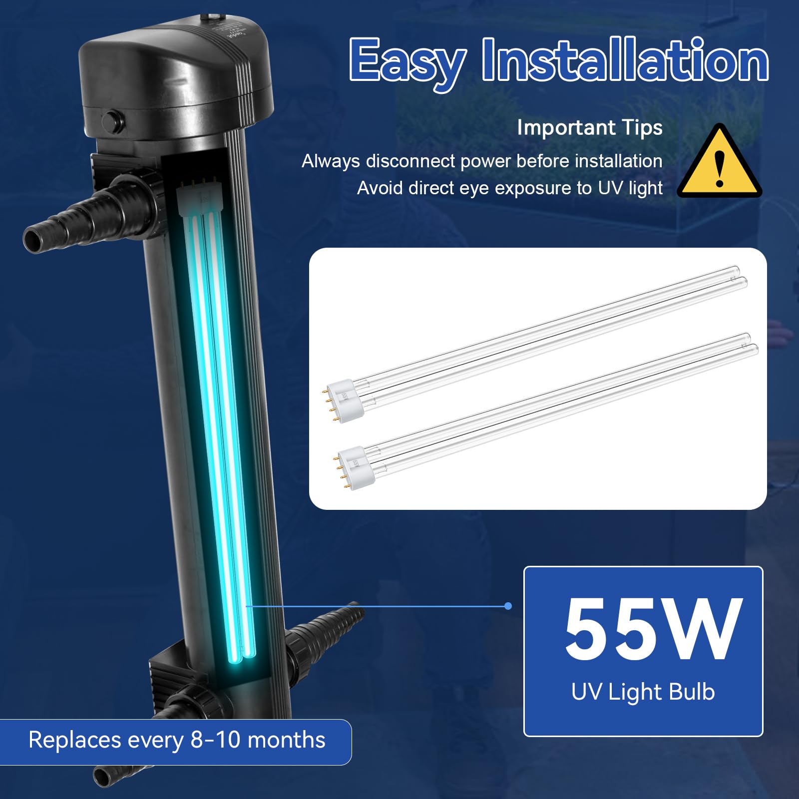 ERETOW labeled 2G11 4-pin base close-up ensuring easy, confident installation