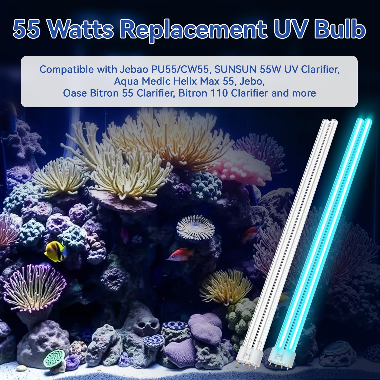 ERETOW quartz glass close-up highlighting high UV transmission for clearer water