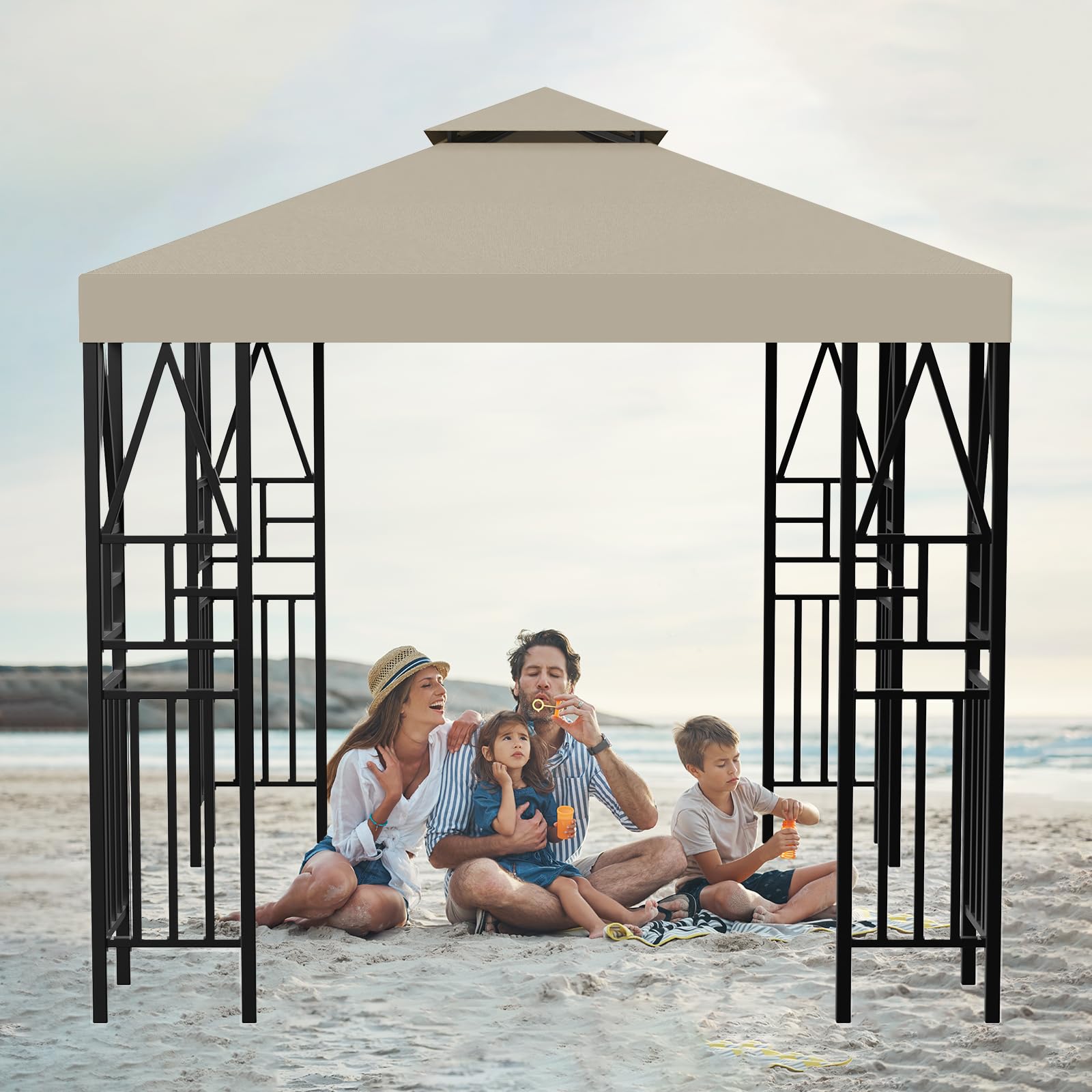 ERFEI canopy folded in storage showing compact packability and transport ease