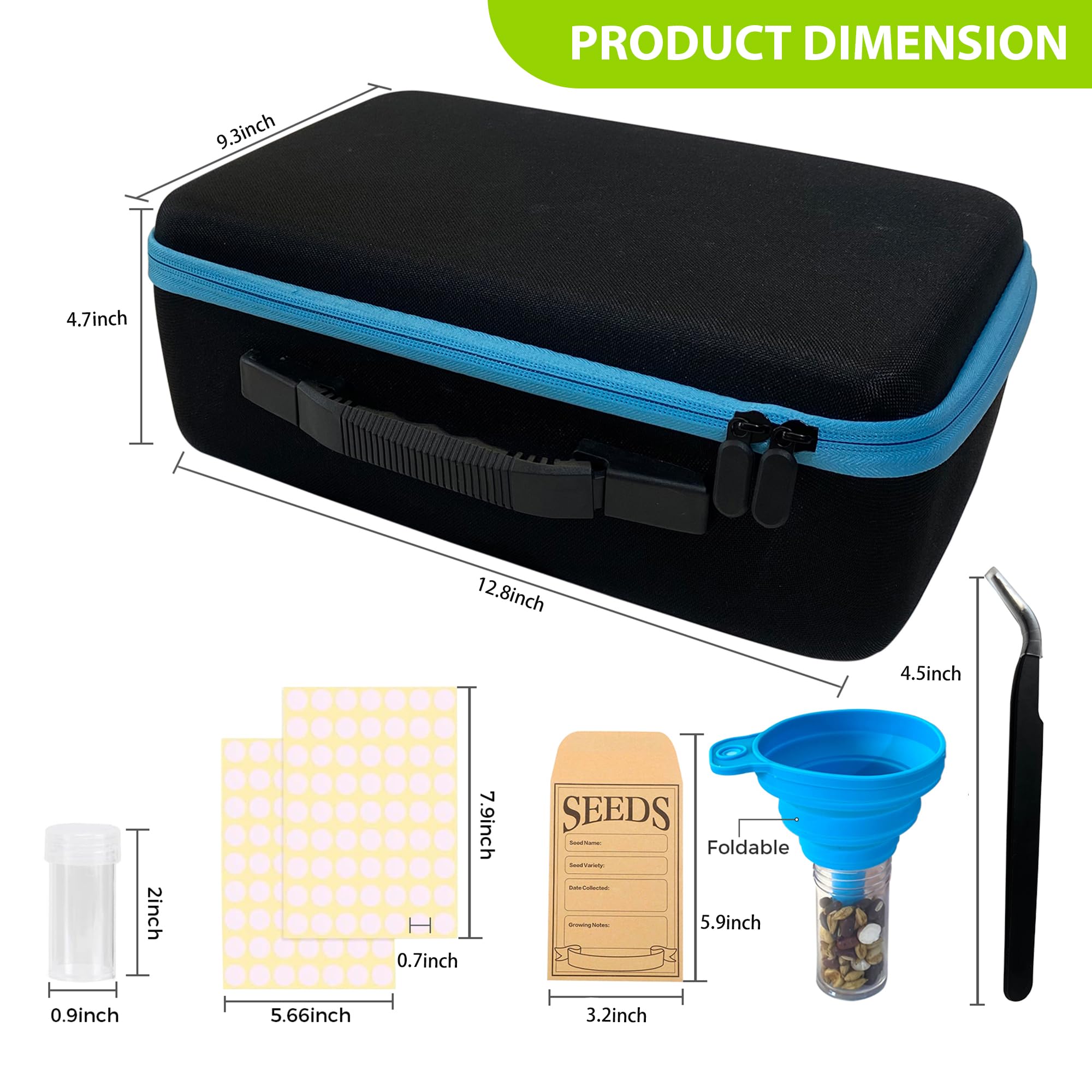 ERFEI closed waterproof black EVA case offering light and moisture protection