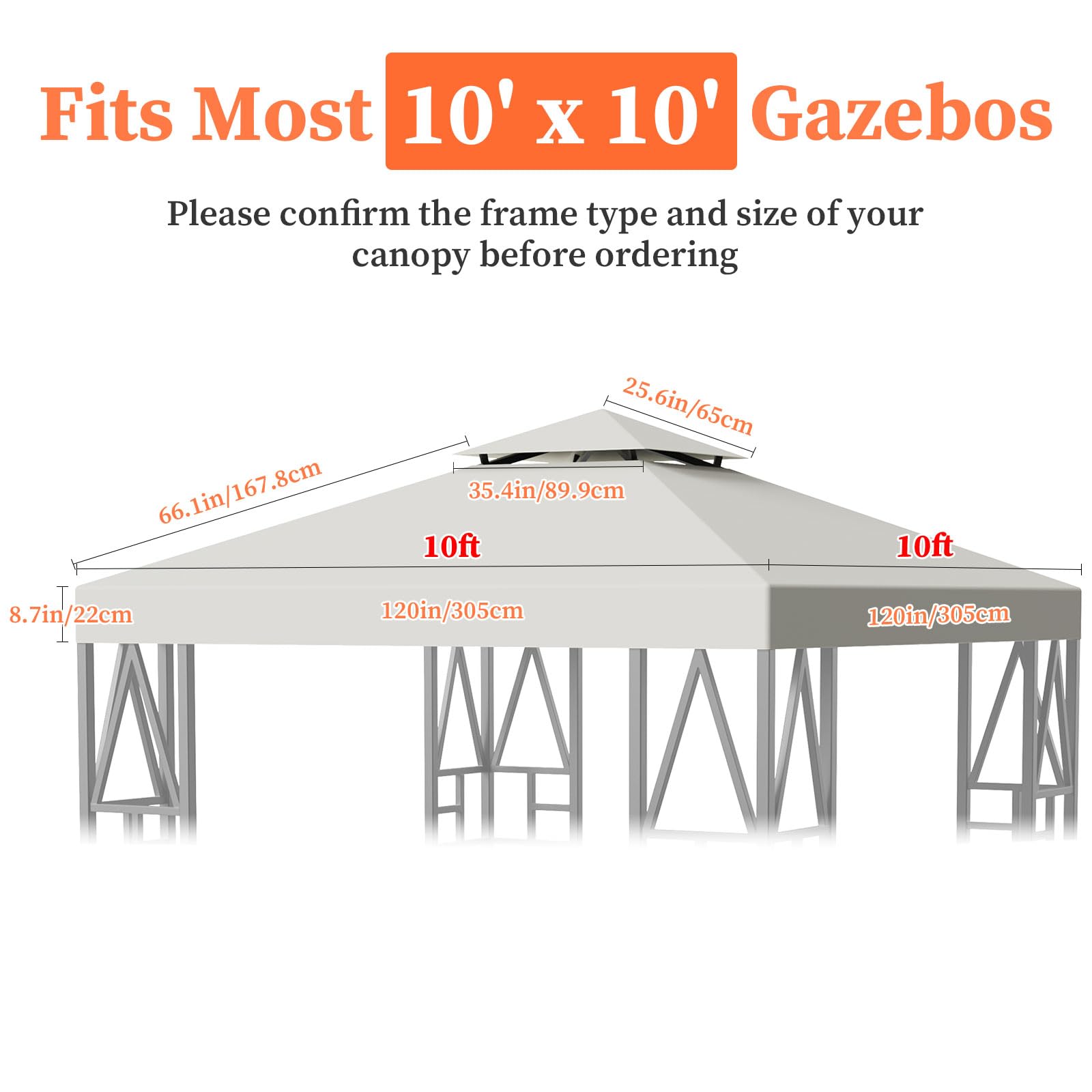 ERFEI canopy with people for scale showing comfortable seating capacity