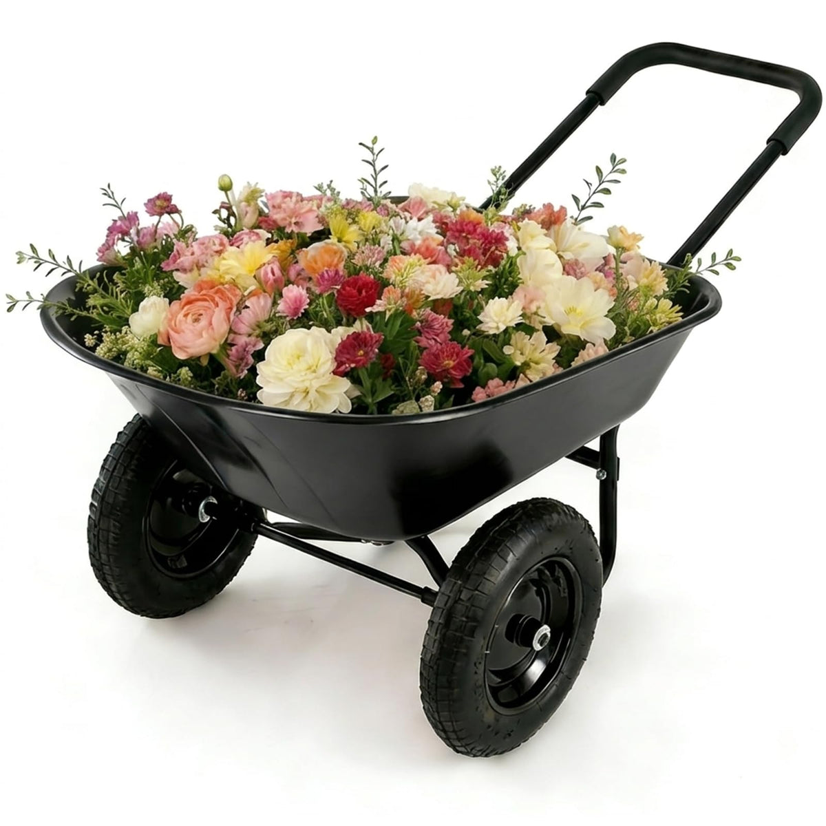 ERGOMASTER front view showing full cart and sturdy frame benefit mobility