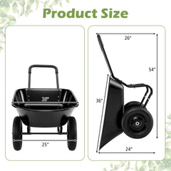 ERGOMASTER side profile loaded with soil demonstrating stable carrying