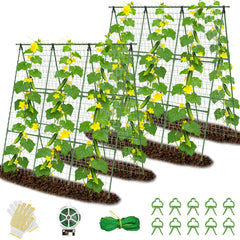Erinaik front view of A-frame trellis showing full height and structure benefit