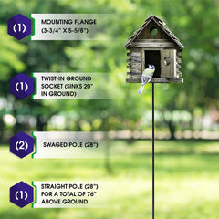 Erva pole section joint detail demonstrating snug fit and stable connection