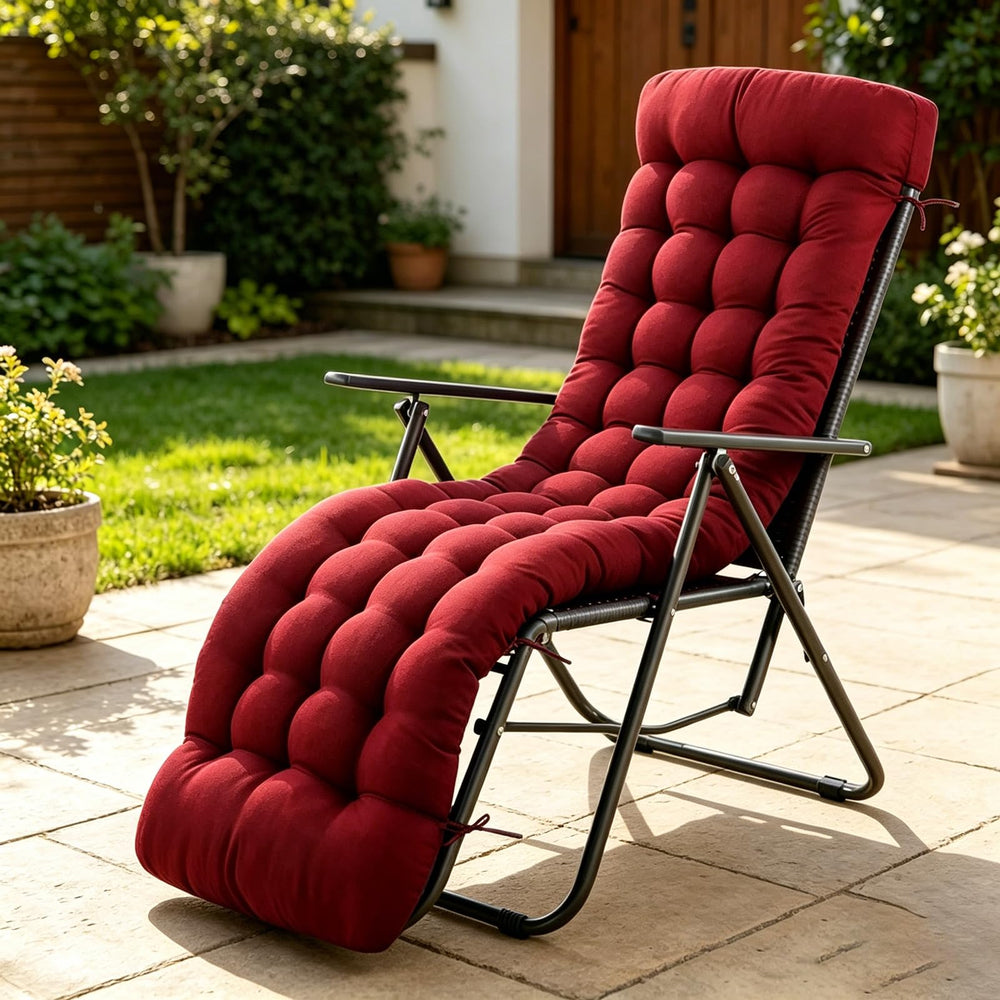 ERWUDEling front view wine red cushion shows full fit and stylish color benefit comfort