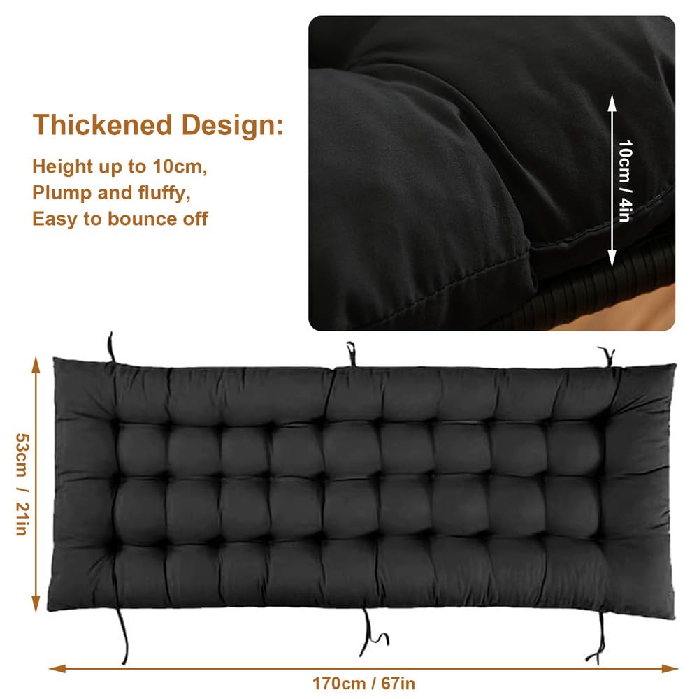 ERWUDEling cushion installed on metal zero gravity chair for comfortable lounging