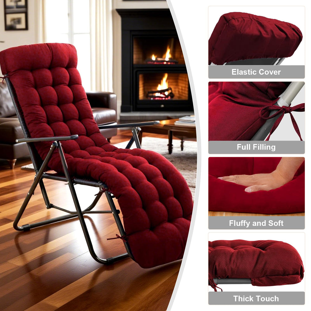 ERWUDEling on patio lounger in use shows relaxing setup for outdoor comfort benefit