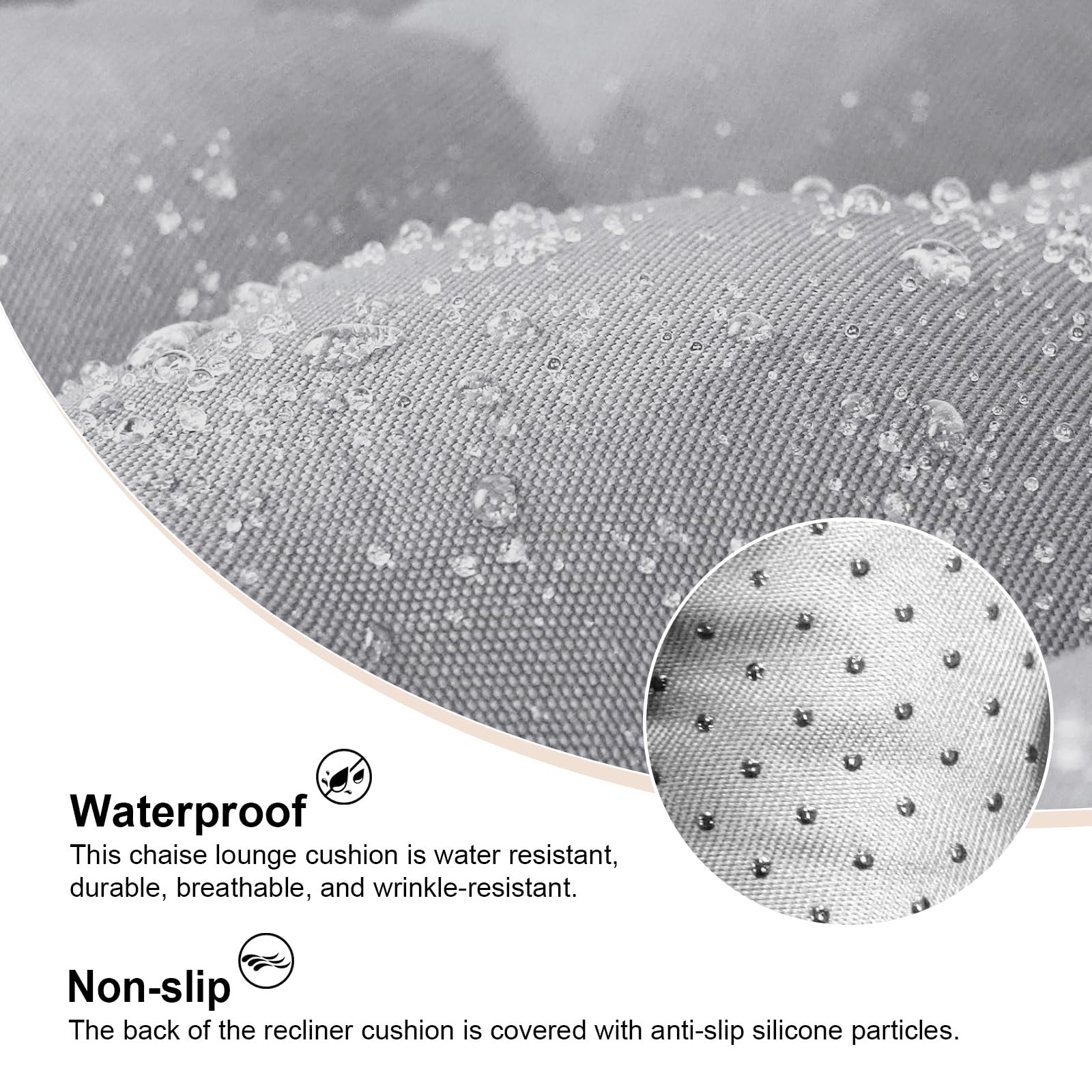ERWUDEling side profile displaying 4-inch thickness for supportive comfort