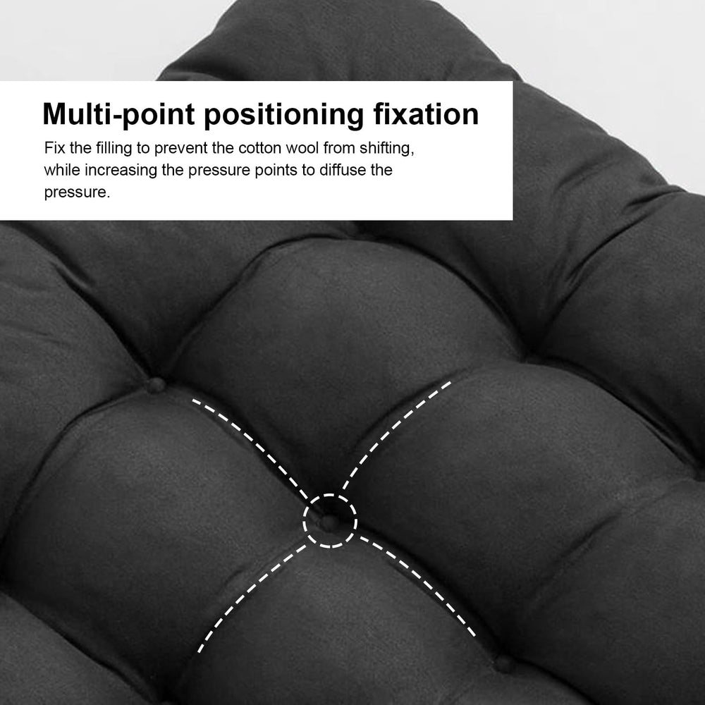 ERWUDEling straps and ties detail securing cushion to chair for stability