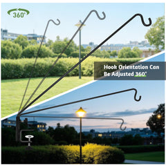 ERYTLLY extended arm holding bird feeder for safe viewing