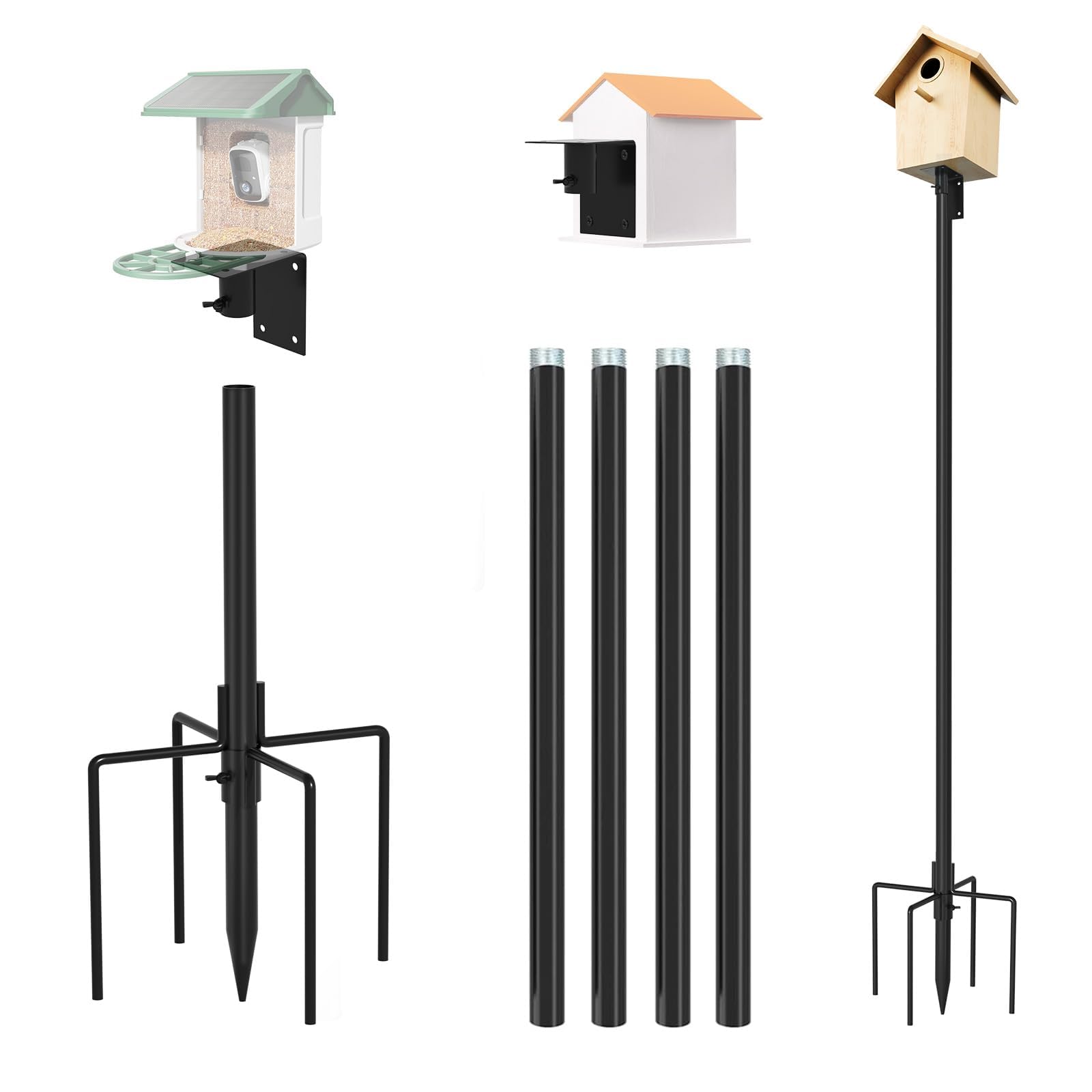 ERYTLLY pole full height showing 80-inch support and stable display benefit