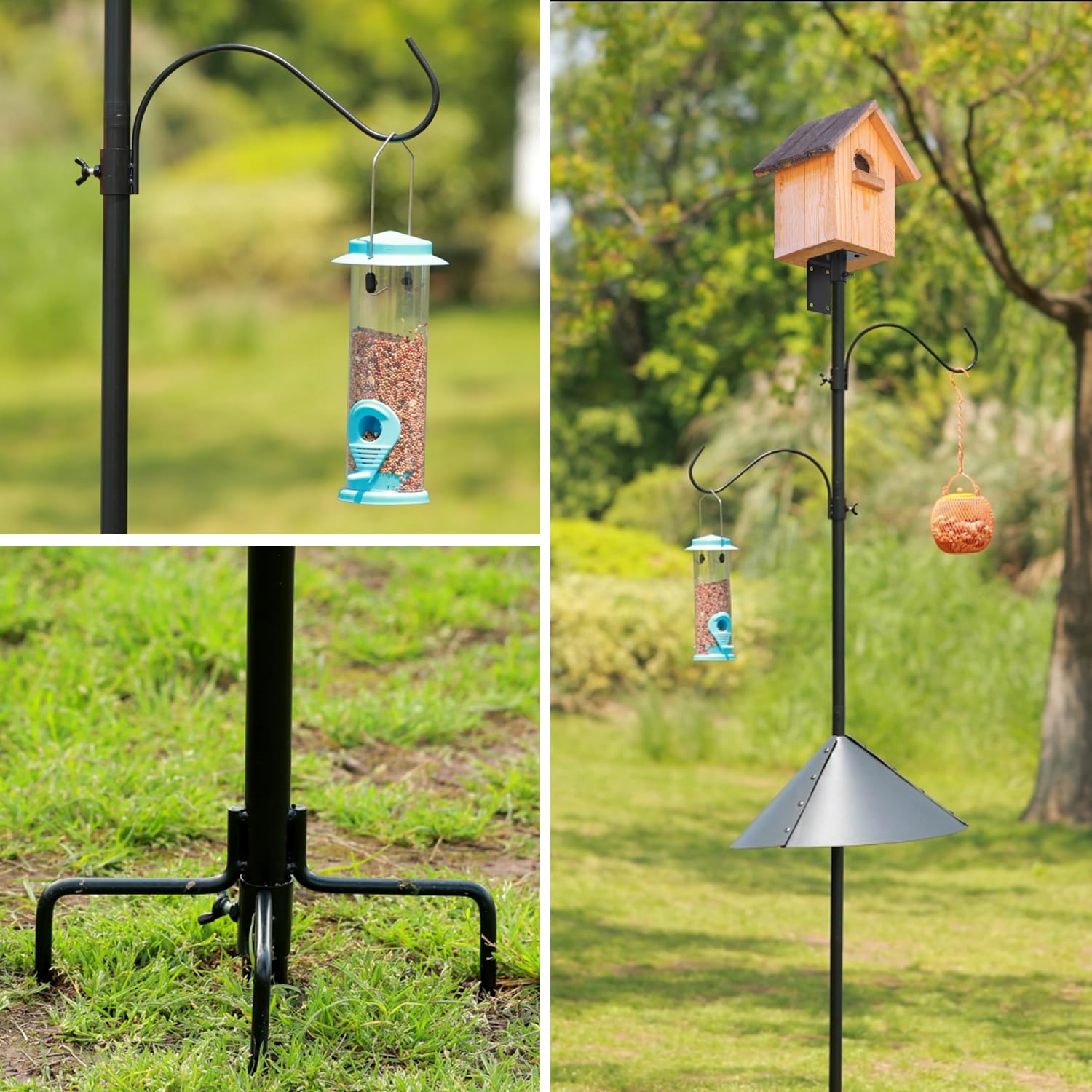ERYTLLY pronged stake anchored in soil for strong outdoor stability