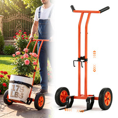 esgwork plant caddy front view showing sturdy frame and compact footprint for easier moving