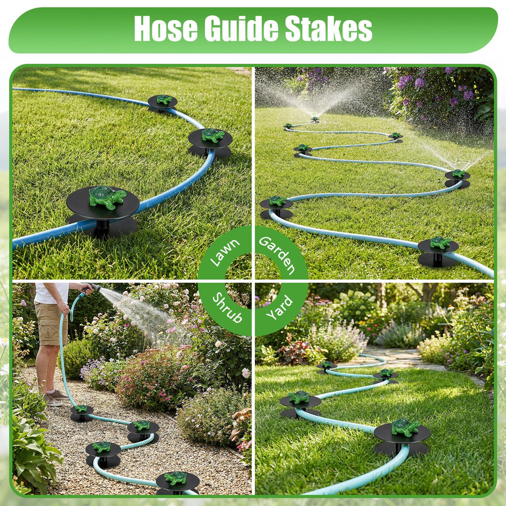 esgwork turtle hose guide pack of six displayed together for full-yard coverage and convenience