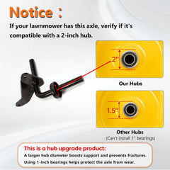 eshcol bearing and axle sleeve display for easy fitment and versatile mounting