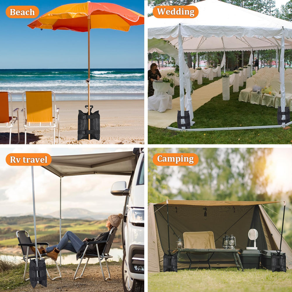 Esmorah canopy stabilized at a beach event showing reliable wind resistance