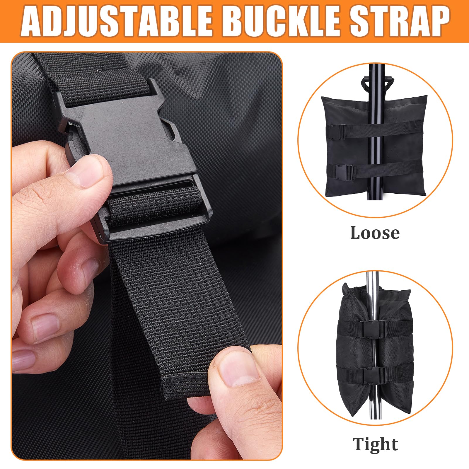 Esmorah nylon buckle strap fastening quickly to canopy legs benefit