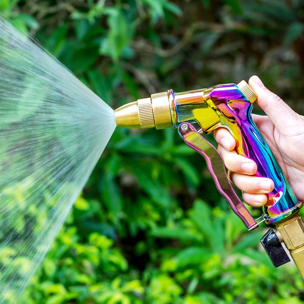 ESOW rainbow finish displayed in garden making it easy to find benefit