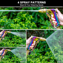 ESOW fan spray in use covering plants for efficient watering benefit