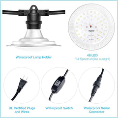 Espird waterproof connector close-up showing secure outdoor protection