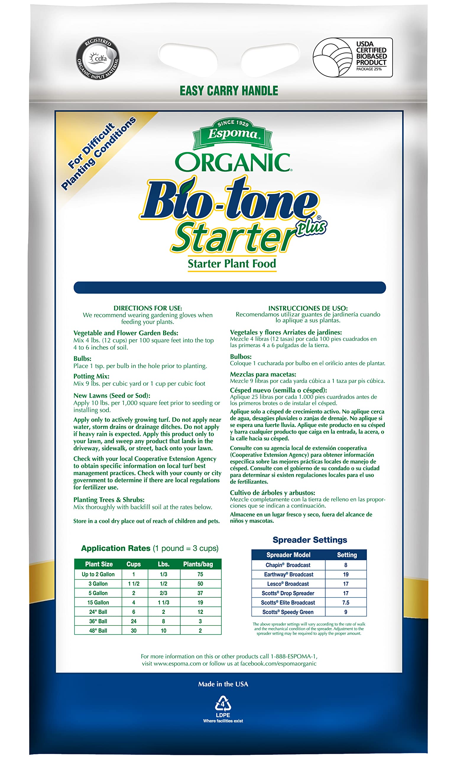 Espoma Bio-Tone granules close-up showing texture and organic ingredients