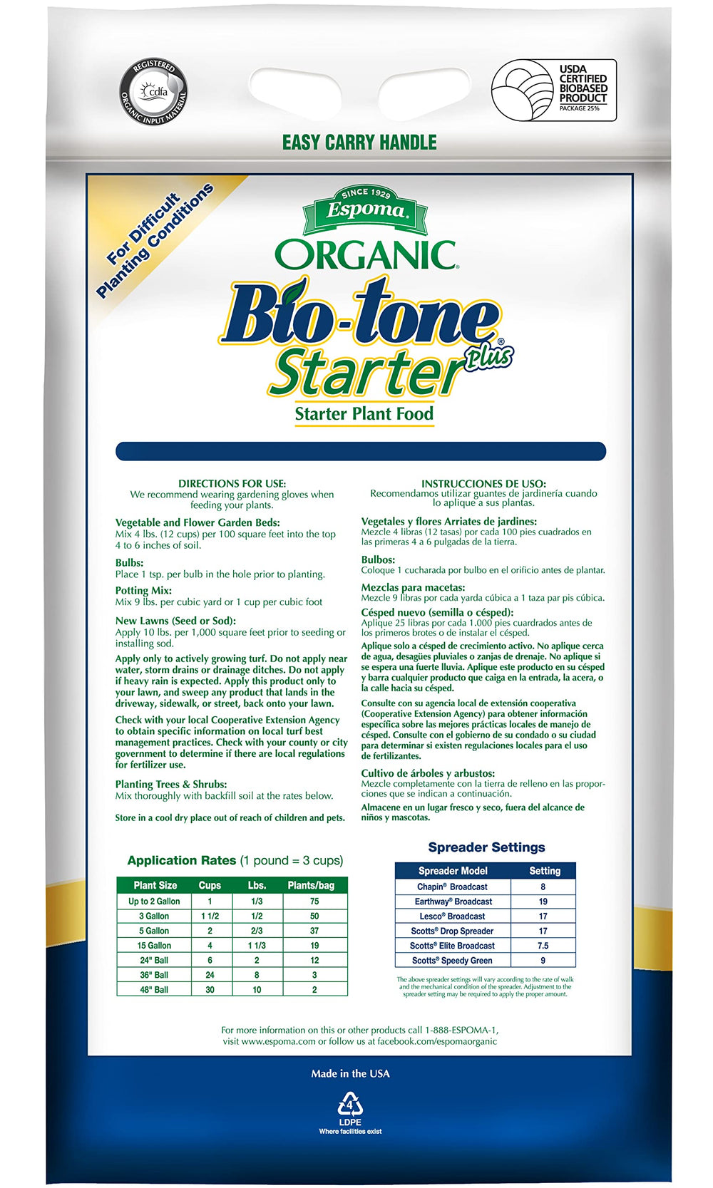 Espoma Bio-Tone granules close-up showing texture and organic ingredients