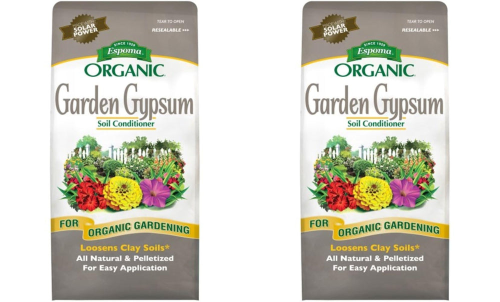 Espoma front packaging showing two 6 lb. bags and clear labeling benefit