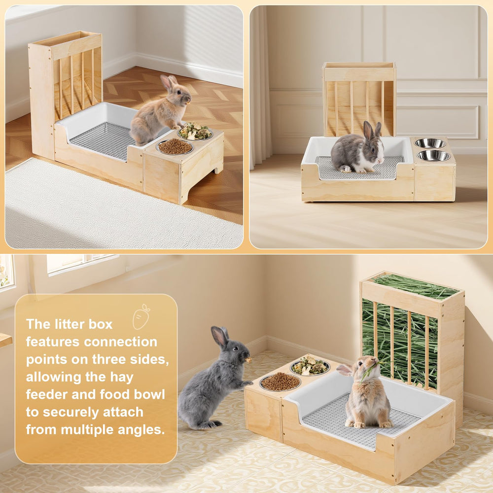 Essenhome size comparison with a rabbit illustrating appropriate fit