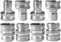 ESSENTIAL WASHER front packaging showing 4-piece stainless quick connect set and benefits