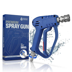 Essential Washer front view of short pressure washer gun showing compact benefit